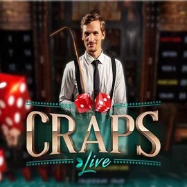 Official Live Casino logo: Live Craps by Evolution at NV1 Casino