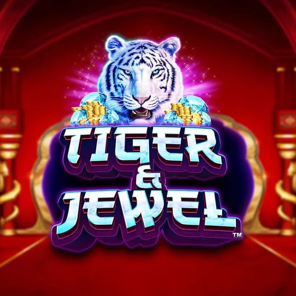 Tiger and Jewel slot logo by Greentube at NV1 Casino